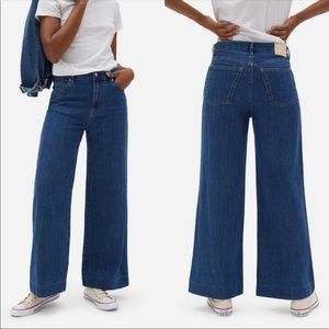 NEW EVERLANE The Summer Wide Leg Jean 28